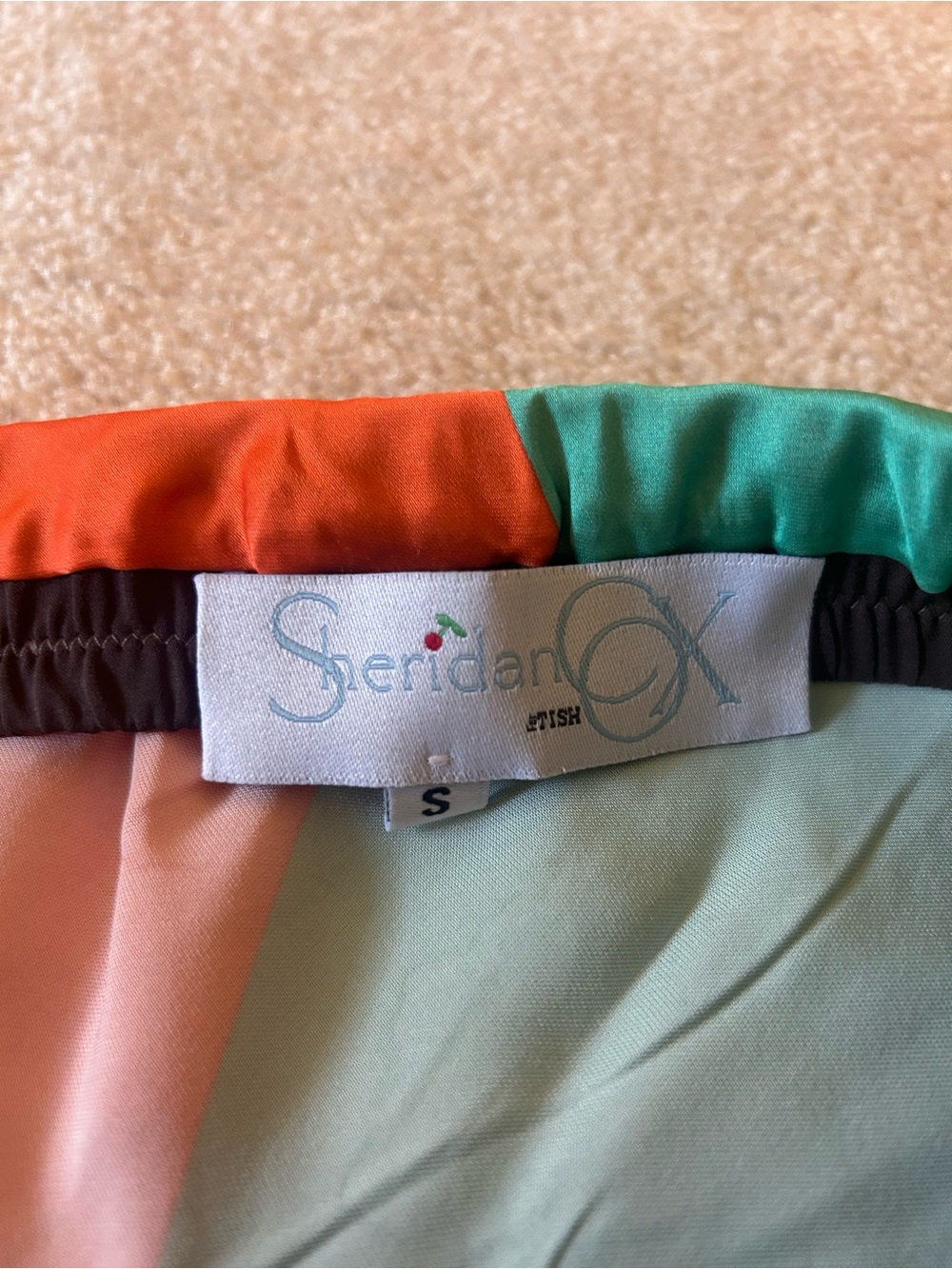 Sheridan For Tish Martha Sherbert Silk Shirt/Skirt - Picture 7 of 8